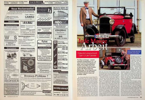 Oldtimer praxis 2003 - oldtimer, opel