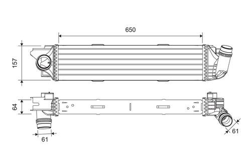 Ladeluftkühler valeo 818299 - ladeluftkÜhler,