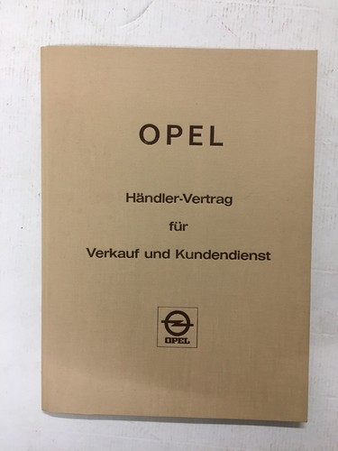 Opel händlervertrag - opel,